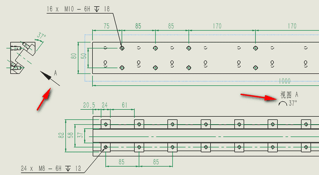 solidworks工程图中如何出某一个面的视图