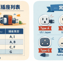 世界各国与地区电压插座列表在线查询方法（出国必备）